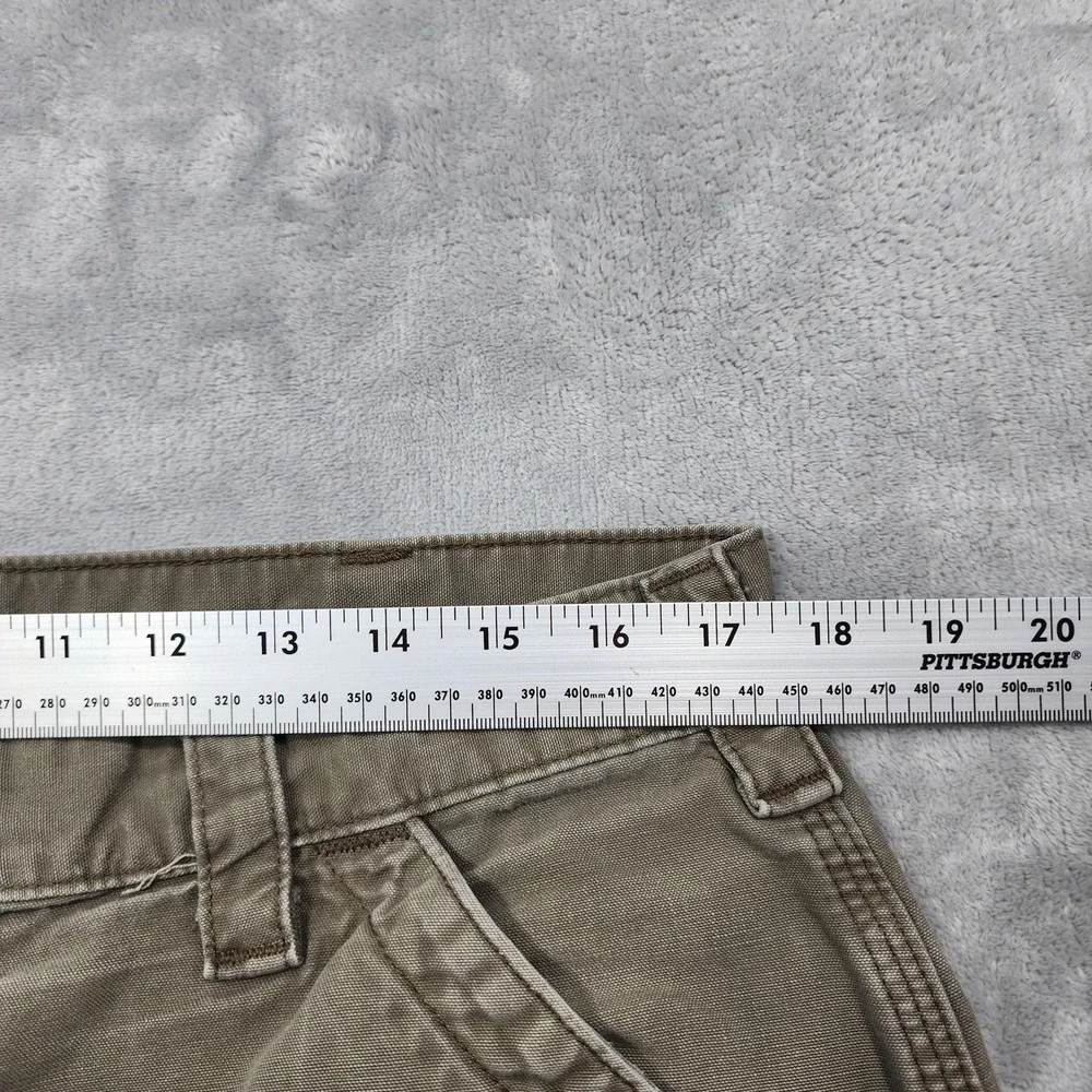 Carhartt Shorts Mens 36 Beige Cargo Canvas Relaxed Distressed Workwear Painter
